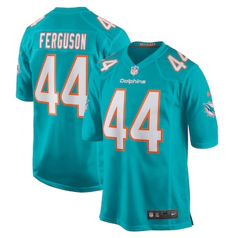 mens nike blake ferguson aqua miami dolphins game player jer